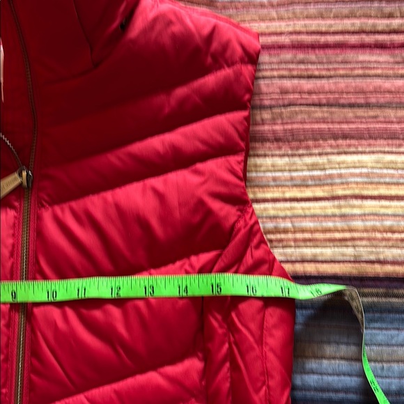 MK Michael Kors Women Red Vest Hoodie Front Zip XS - Picture 6 of 11